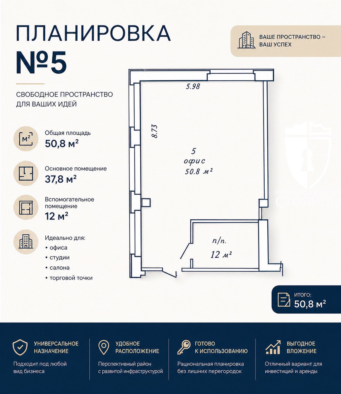 Офис в центре Минска — Минск, Московский